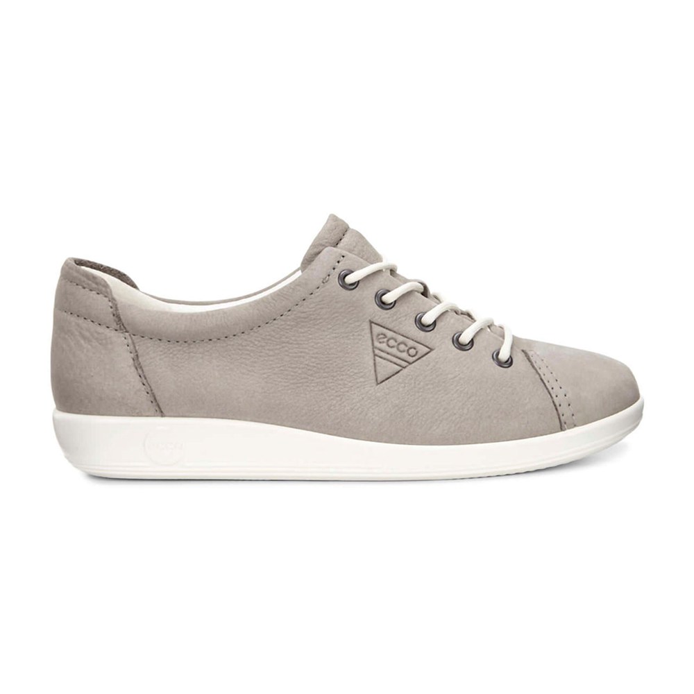 ECCO Womens Sneakers Grey - Soft 2.0 Tie - CWL-018392